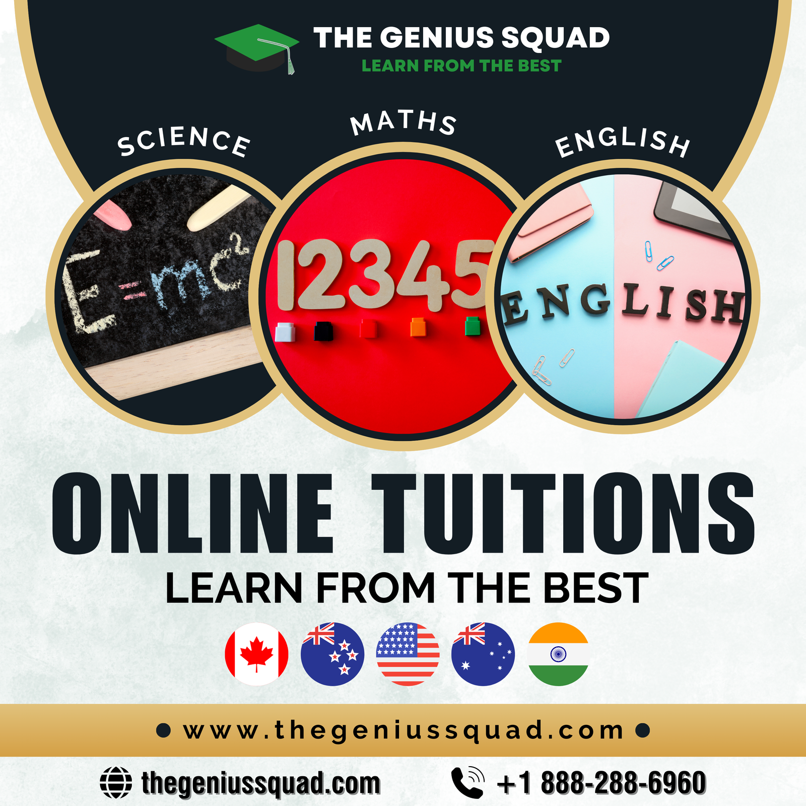 Home Tuition Science, the genius squad, online tutors