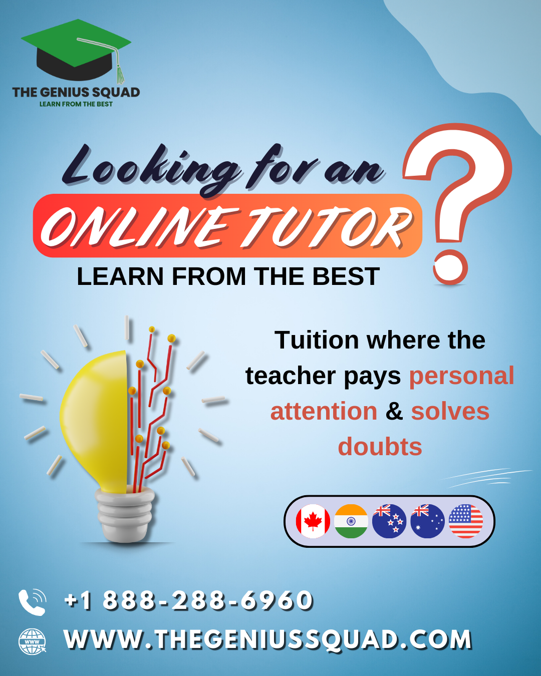 the genius squad, 3 types of Fractions, Online Language Learning Course, Online tutoring Canada